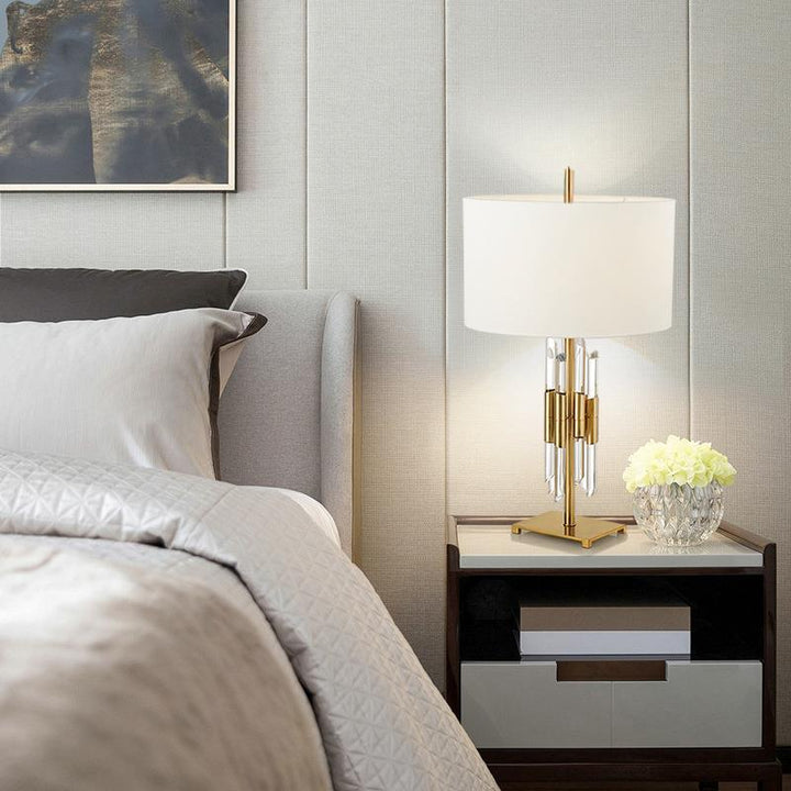Modern Table Lamp with Elegant Sculptural Base