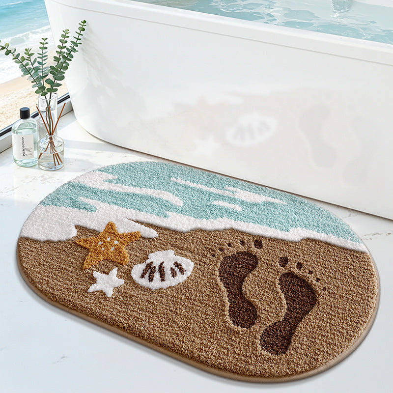 Playful Dog-Themed Bath Mat Kalsten