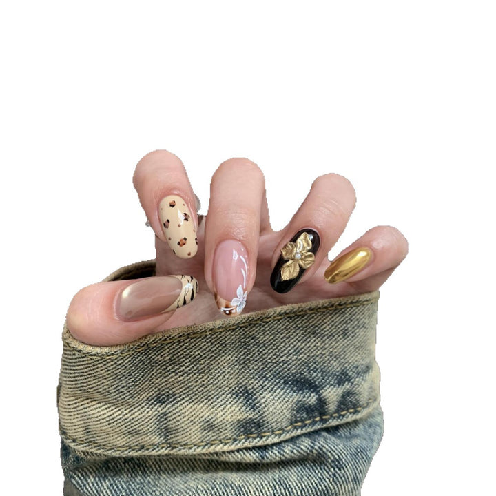 Artificial nails with flower design Kalsten