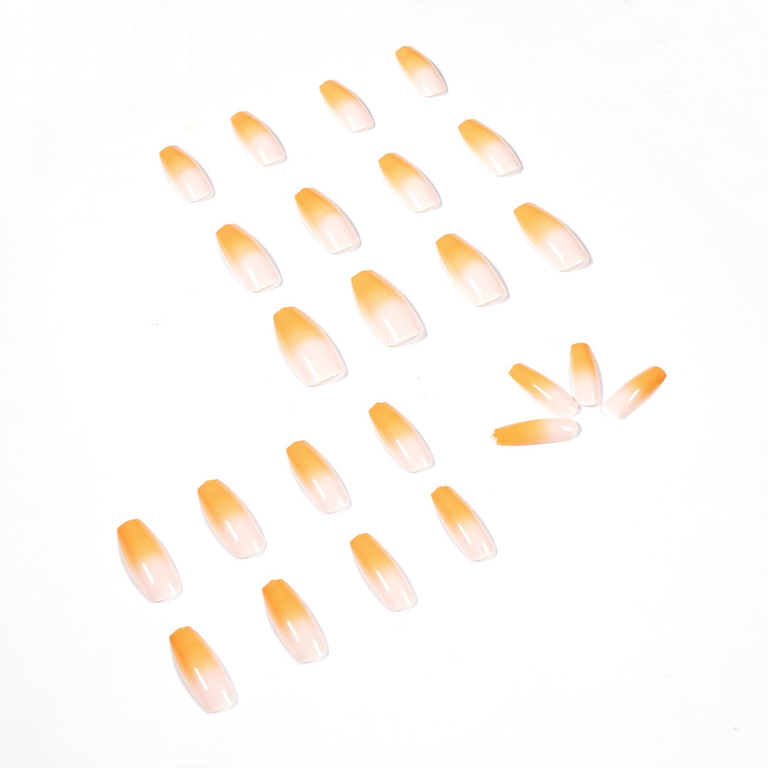 Artificial nail extensions in elegant ombre style Kalsten