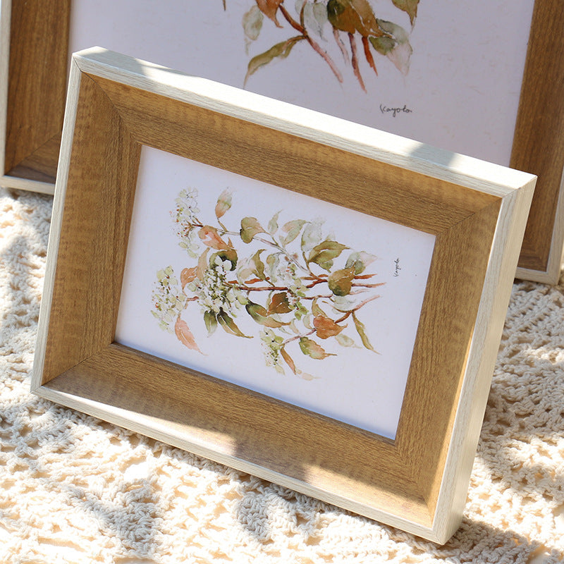 Vintage Wooden Artwork Frame for Home Display