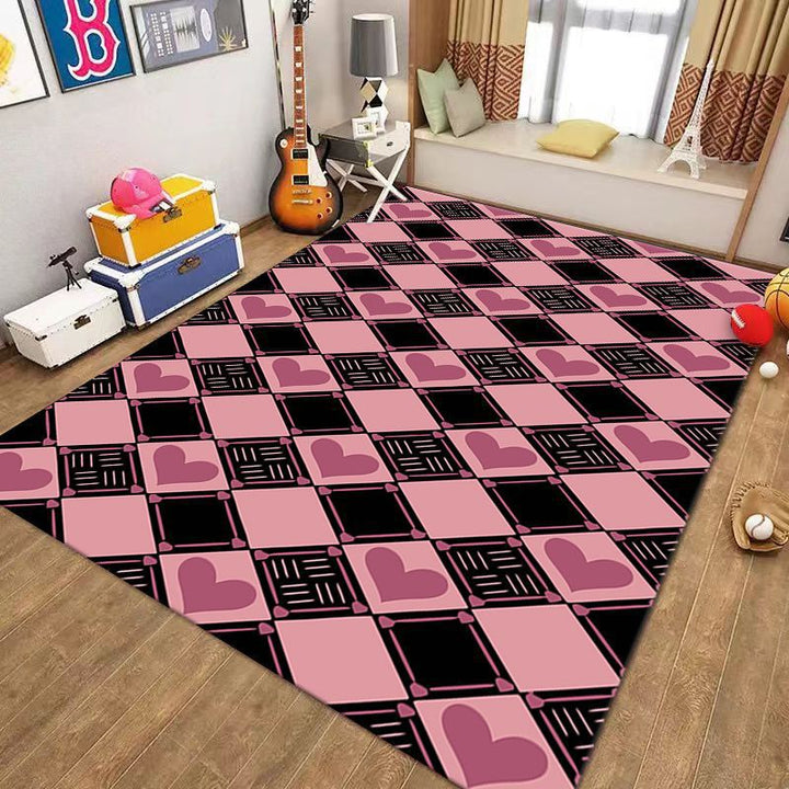 Playful Checkerboard Pattern Area Mat Kalsten