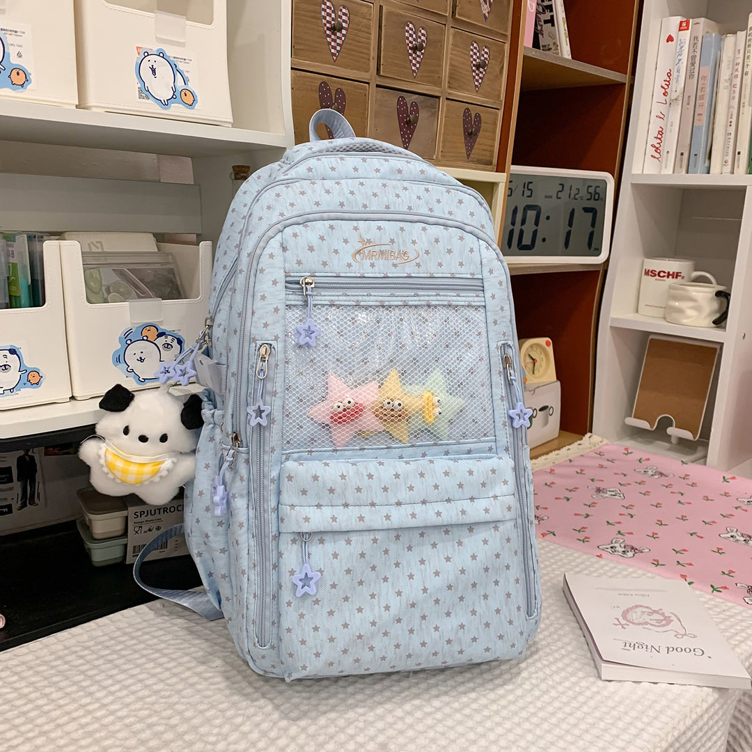 Stylish Star-Printed Multi-Functional Backpack Kalsten