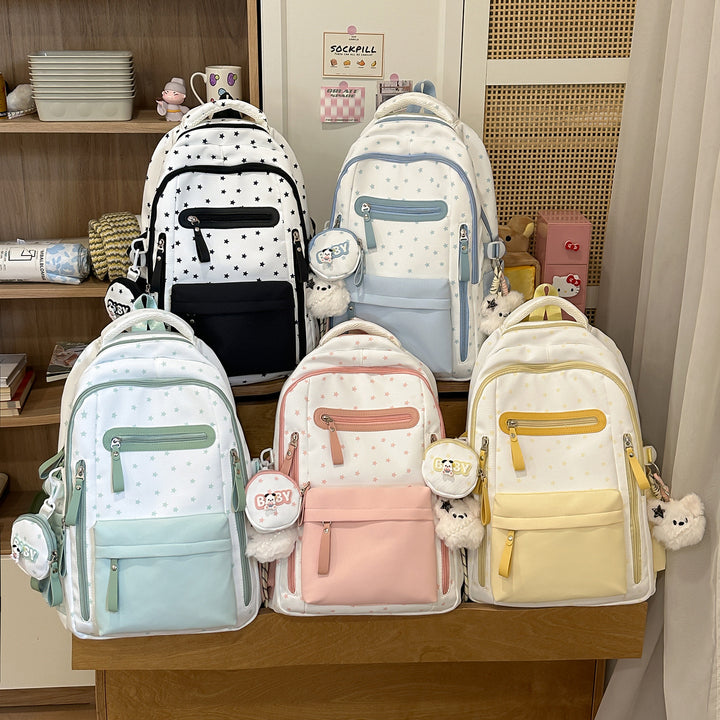 Stylish Star-Embellished Fashion Backpack Kalsten