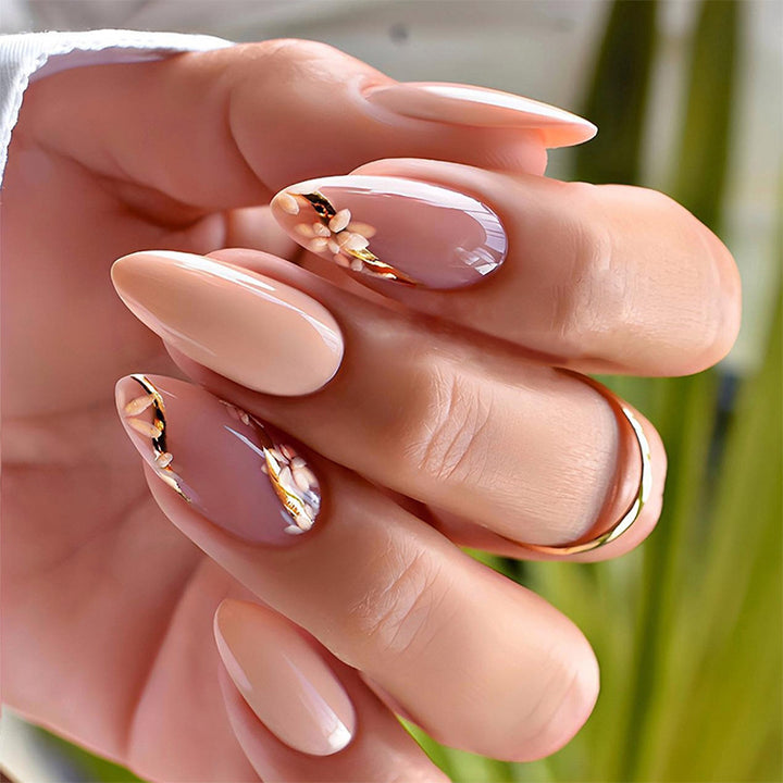 Floral Press-On Nail Art Set Kalsten