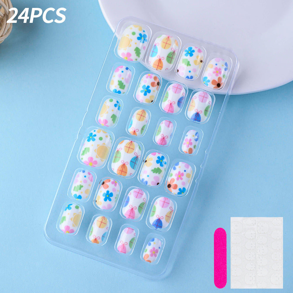 Decorative Press-On Nail Art Tips Set