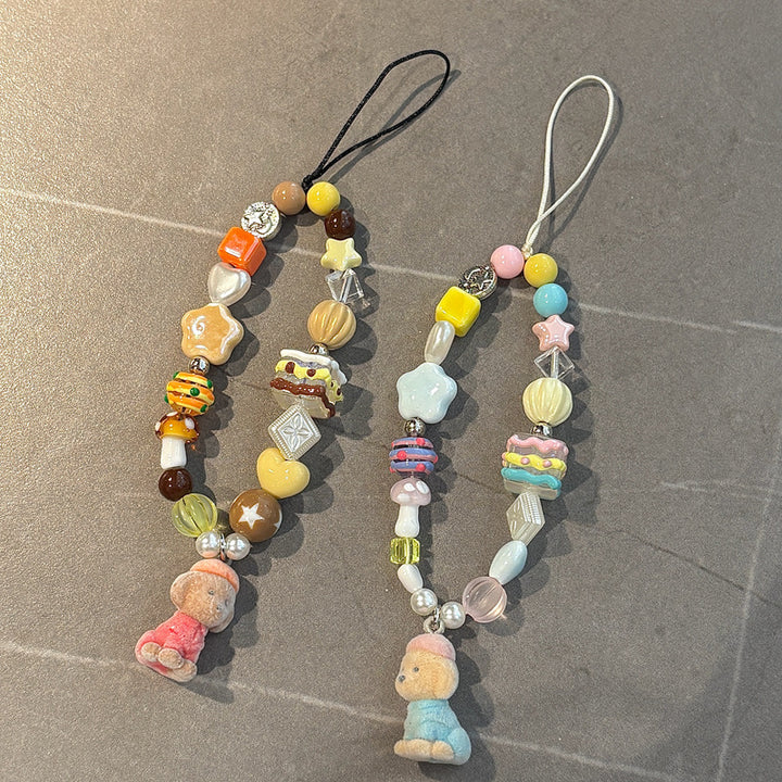 Whimsical Beaded Charm Lanyard Kalsten