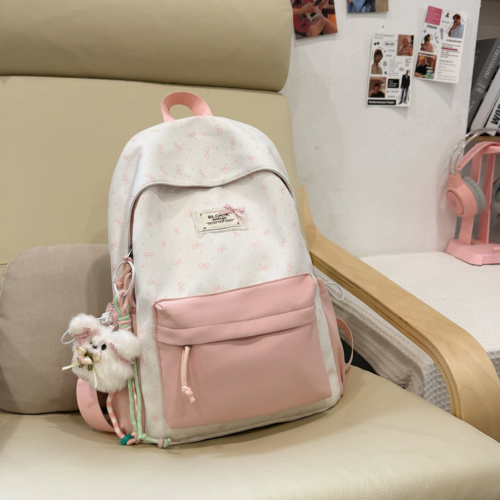 Stylish Printed Backpack with Fun Character Accents Kalsten