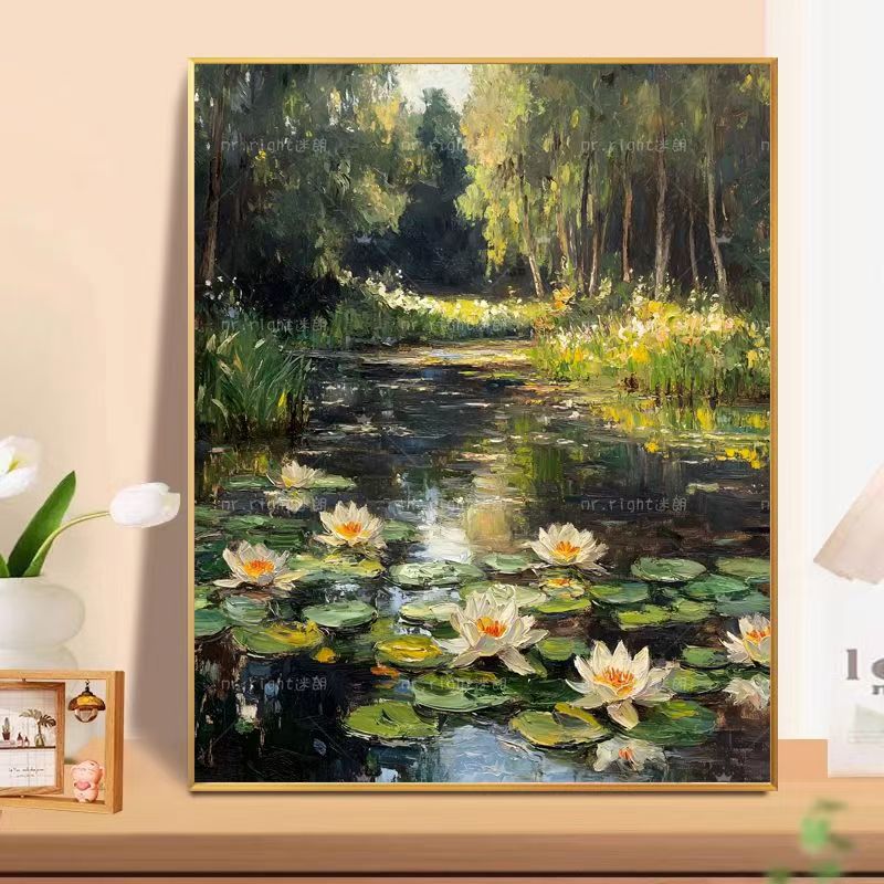 Floral Landscape Oil Painting Wall Art Kalsten