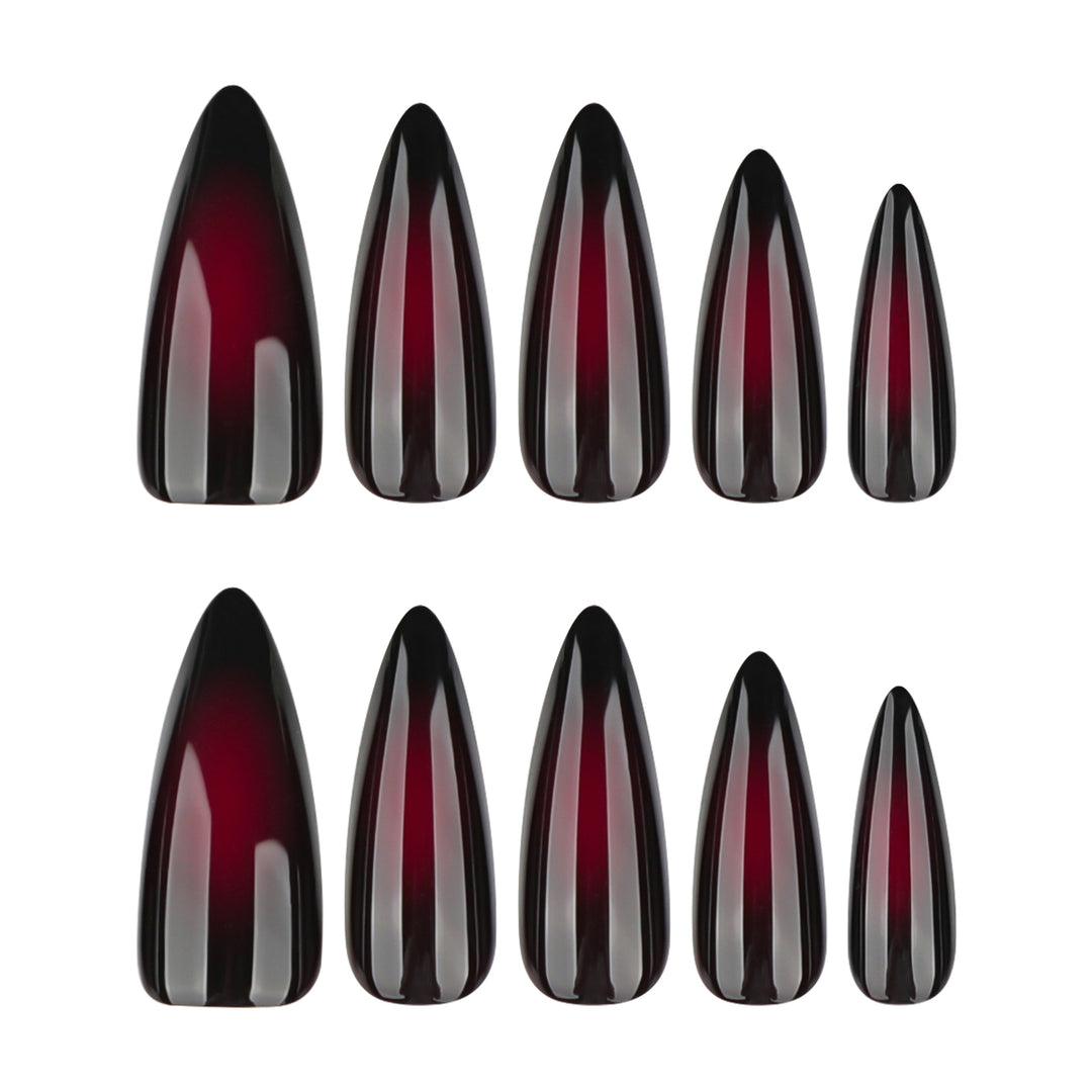 Artful stiletto nails with ombre effect Kalsten