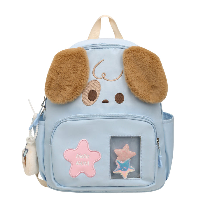 Kawaii Plush Backpack with Dog Design Kalsten