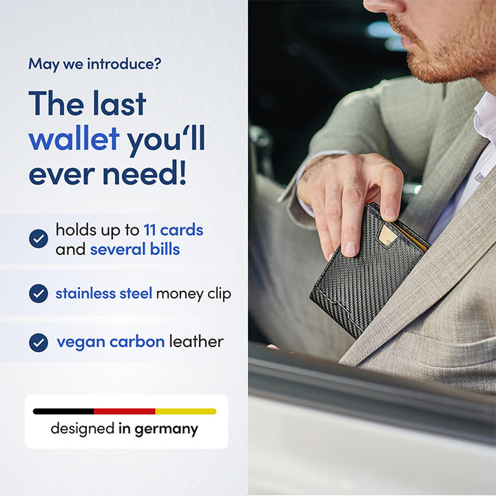 Sleek Carbon Fiber Card Wallet Kalsten