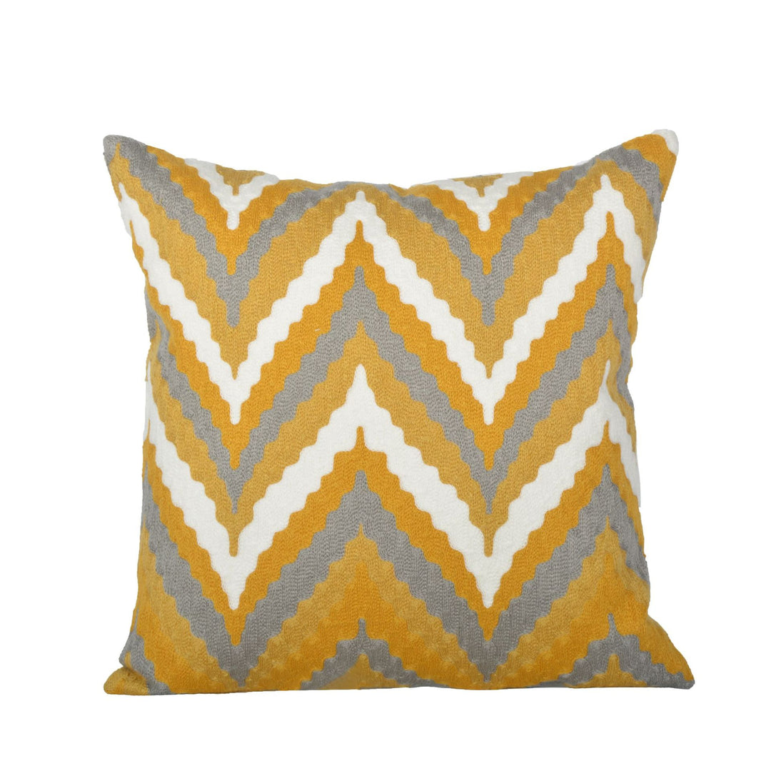 Coastal Starfish Jacquard Square Cushion with Hidden Zipper and Removable Insert
