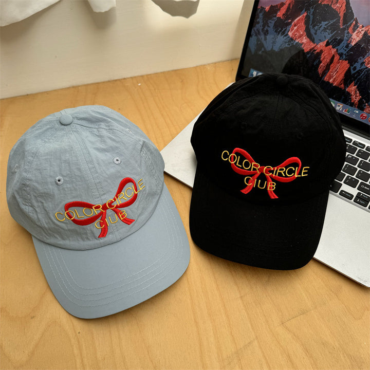 Women's Embroidered Bow-Detail Baseball Cap Kalsten