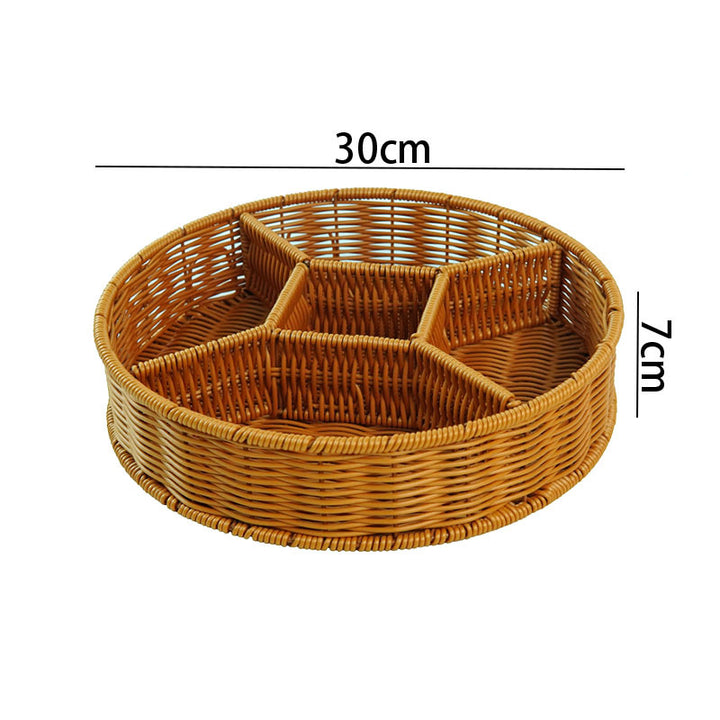 Ladies Elegant Round Storage Basket with Clear Lid Kalsten
