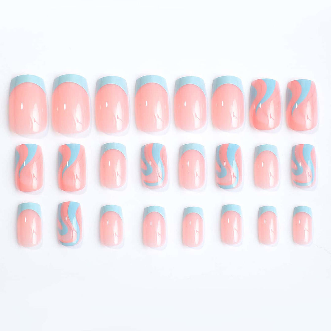 Artificial nail set with elegant French tips Kalsten