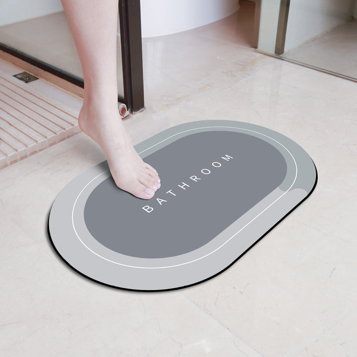 Elegant Floral Bathroom Mat Kalsten