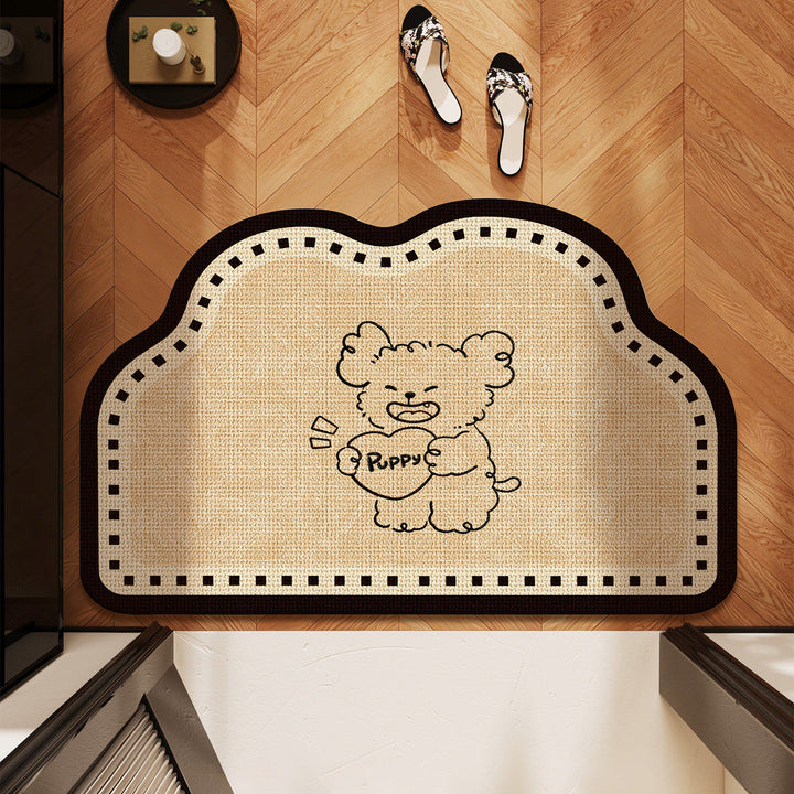 Cute Pet-Themed Bath Mat Kalsten