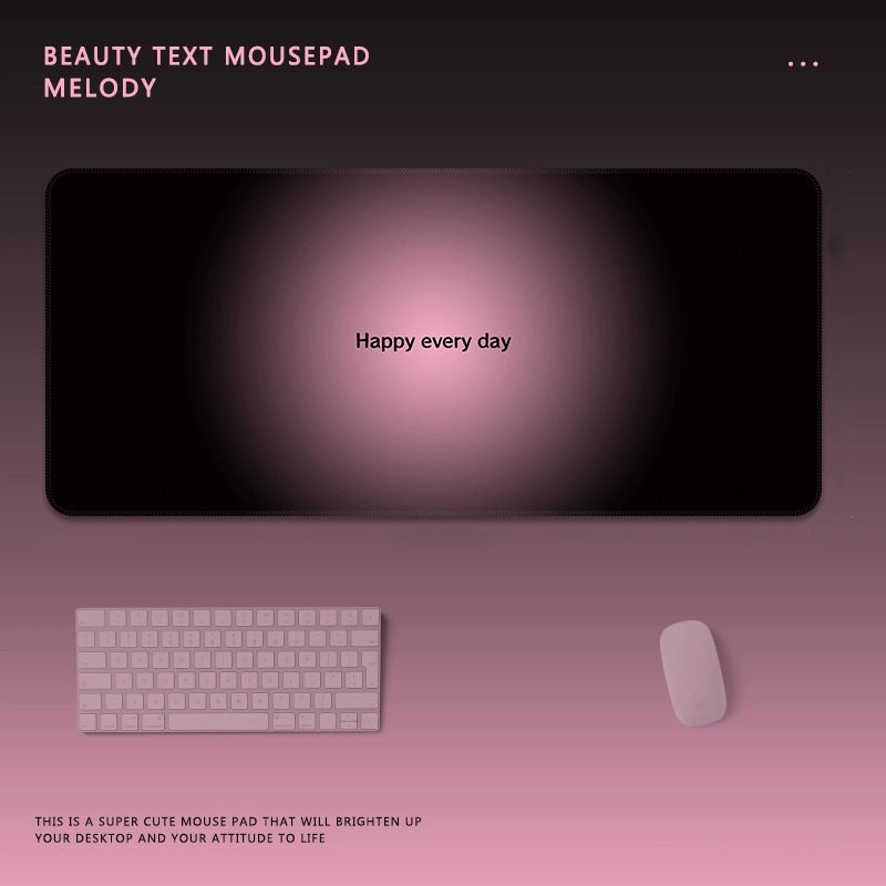 Motivational Text Gaming Mouse Pad