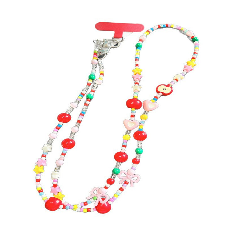 Colorful Beaded Charm Necklace Kalsten 1790135737