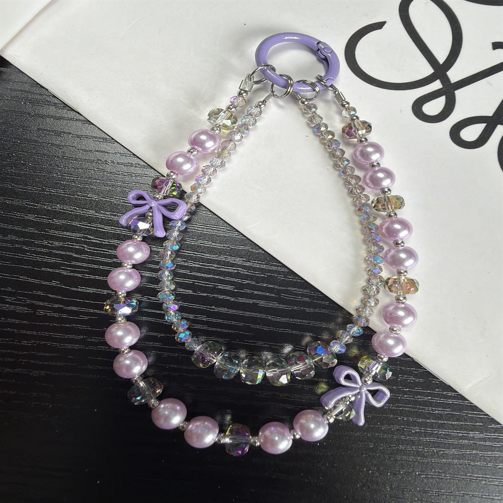 Elegant Pearl and Crystal Beaded Chain Kalsten