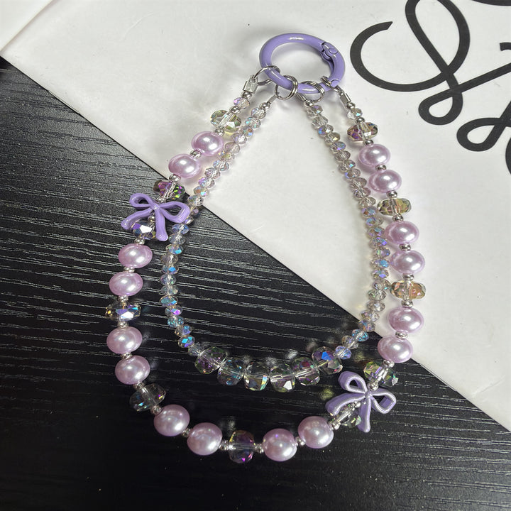 Elegant Pearl and Crystal Beaded Chain Kalsten
