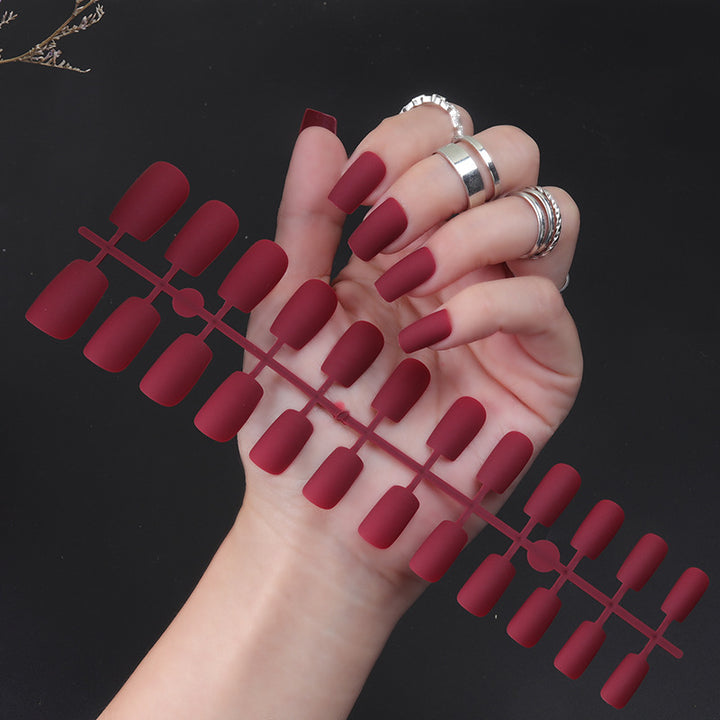 Matte Finish Long Stiletto Press-On Nails Kalsten