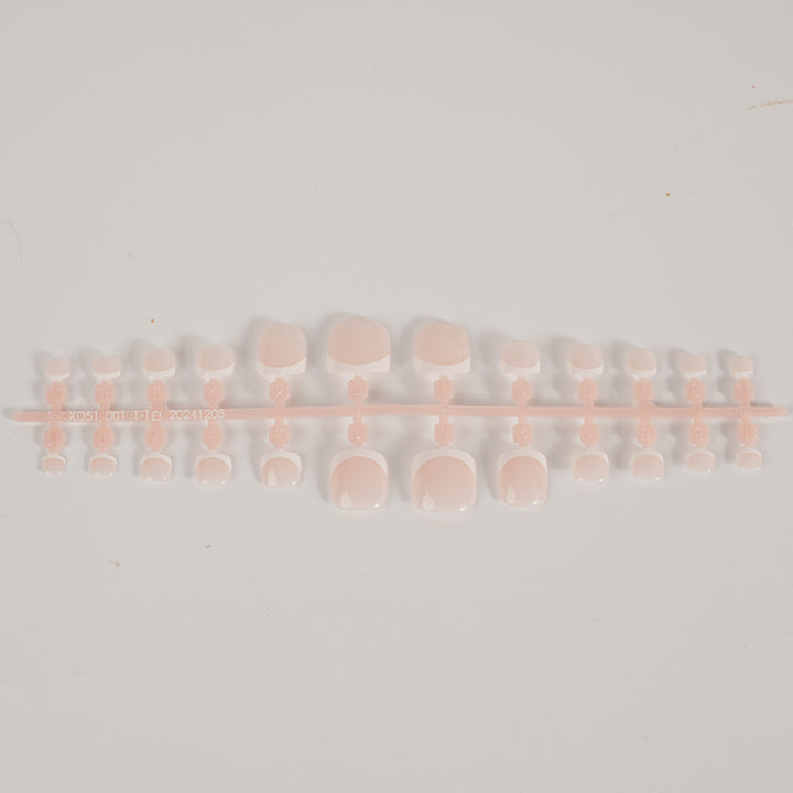 Stylish French Tip Press-On Nail Set Kalsten
