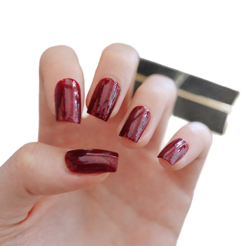 Glossy Glitter Press-On Nail Tips