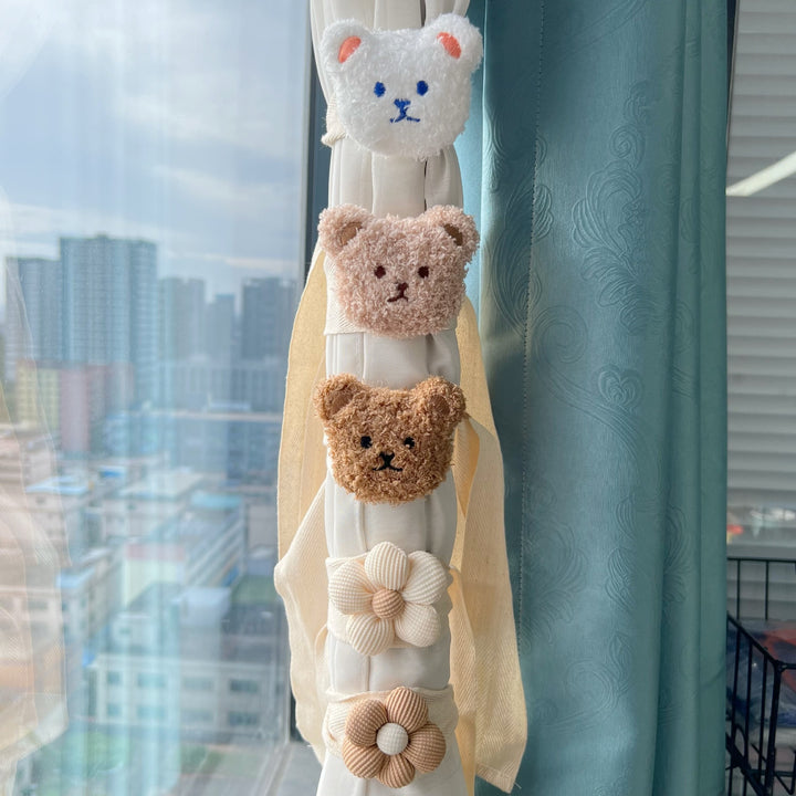 Plush Teddy Curtain Tieback