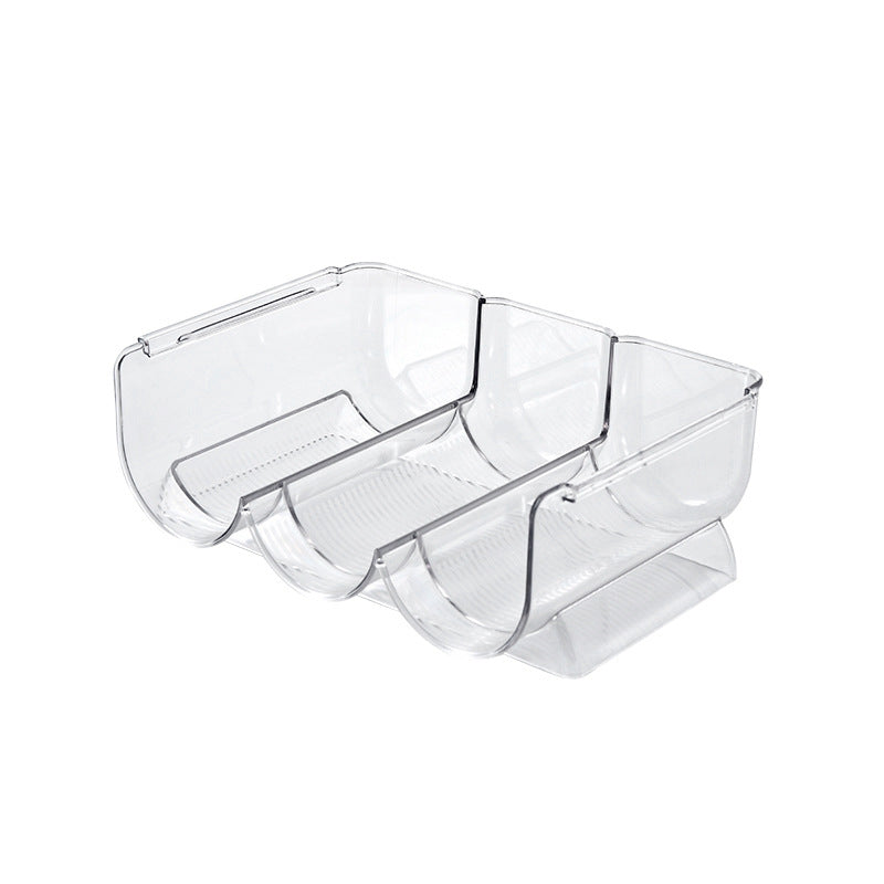 Transparent multipurpose refrigerator door organizer with clip holder