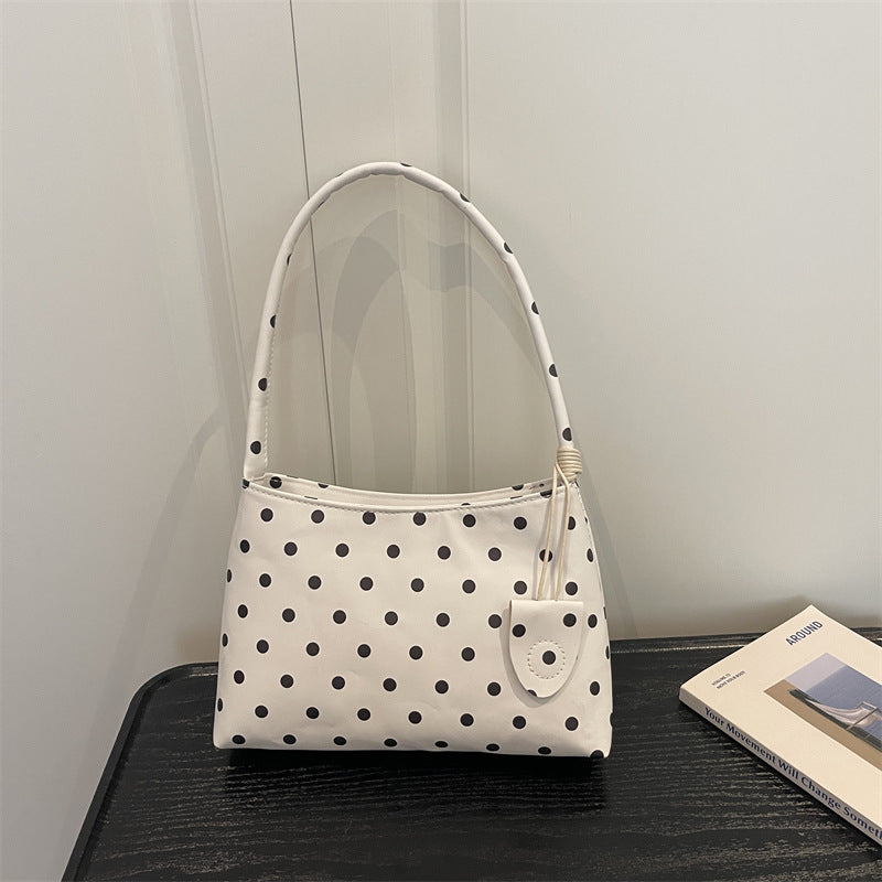 Casual Polka Dot Shoulder Handbag