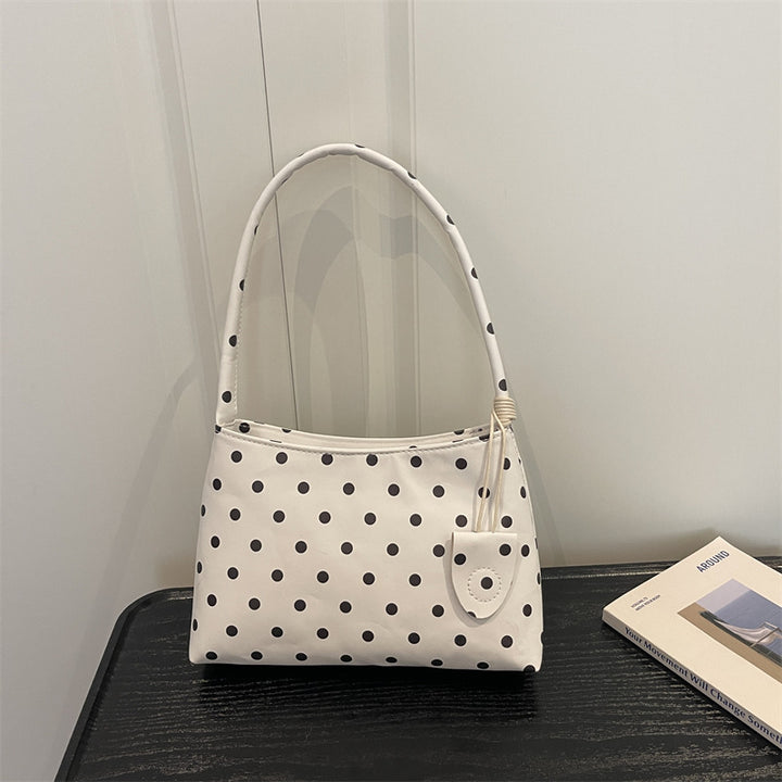 Casual Polka Dot Shoulder Handbag