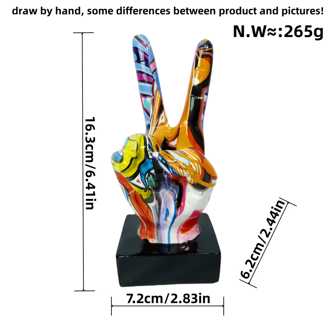 Stylish hand sculptures with colorful design Kalsten