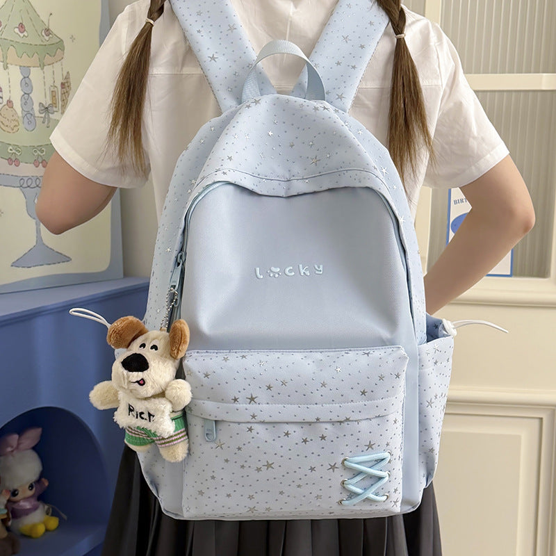Stylish Star-Printed School Backpack Kalsten 1791205171