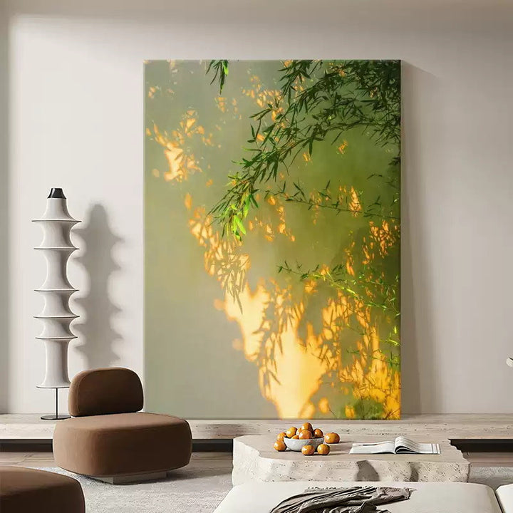 Abstract Nature-Themed Canvas Artwork