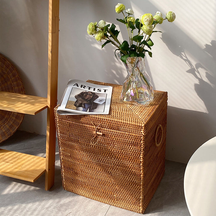 Stylish storage basket made of rattan Kalsten