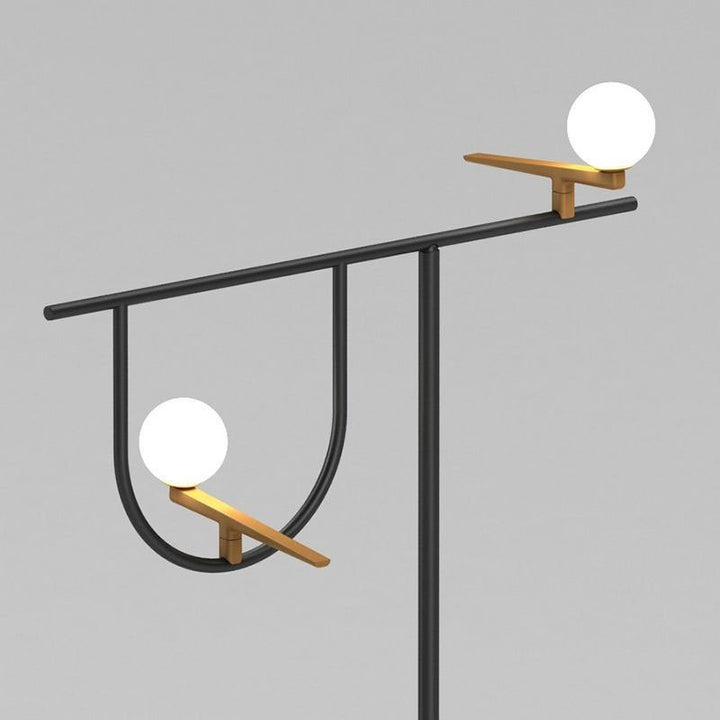 Modern Multifunctional Floor Lamp with Integrated Side Table