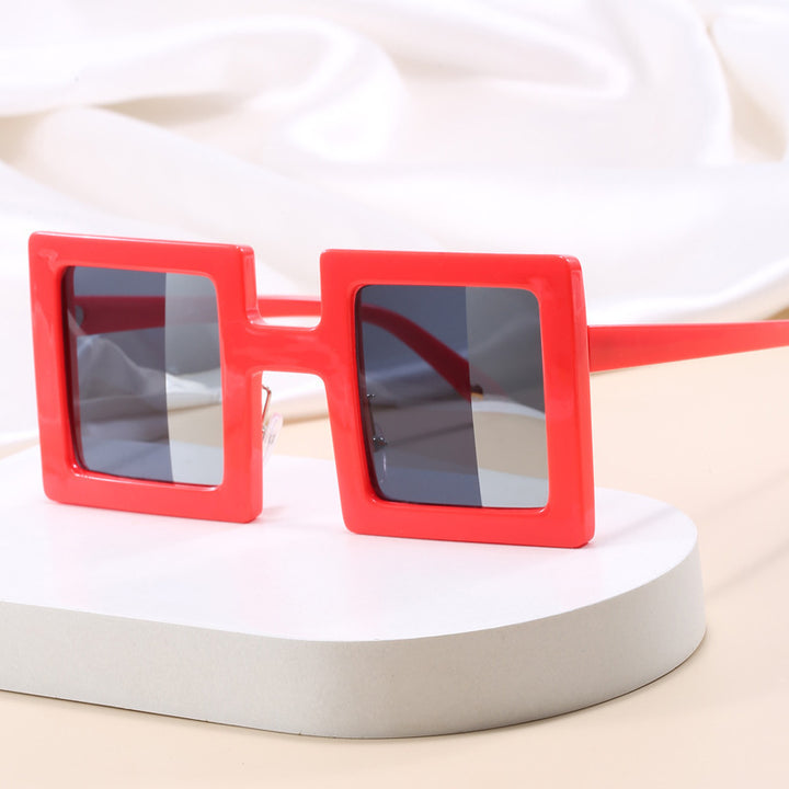 Women's fashionable square sunglasses with a unique, clear design Kalsten