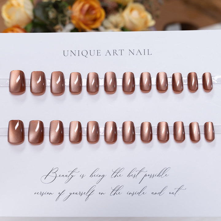 Glossy Square Nail Art Extensions