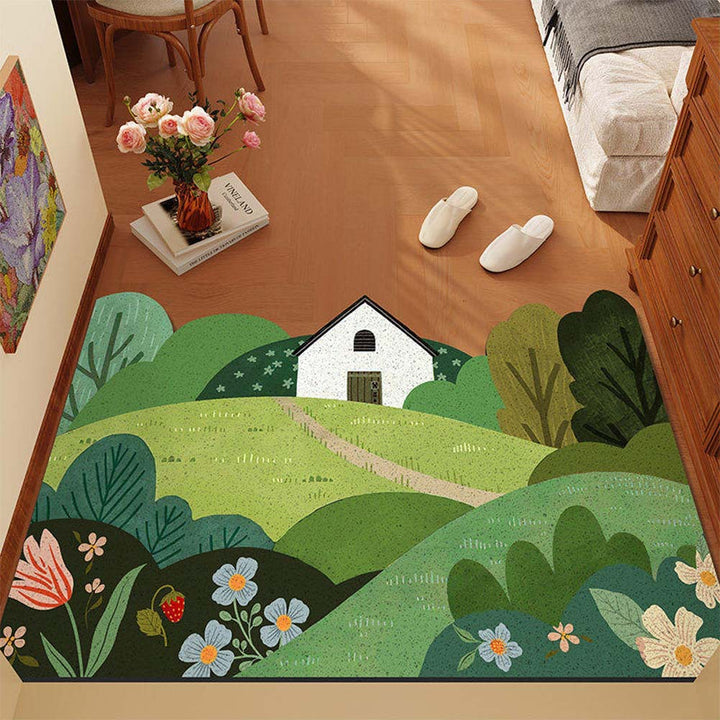 Floral Pattern Area Rug
