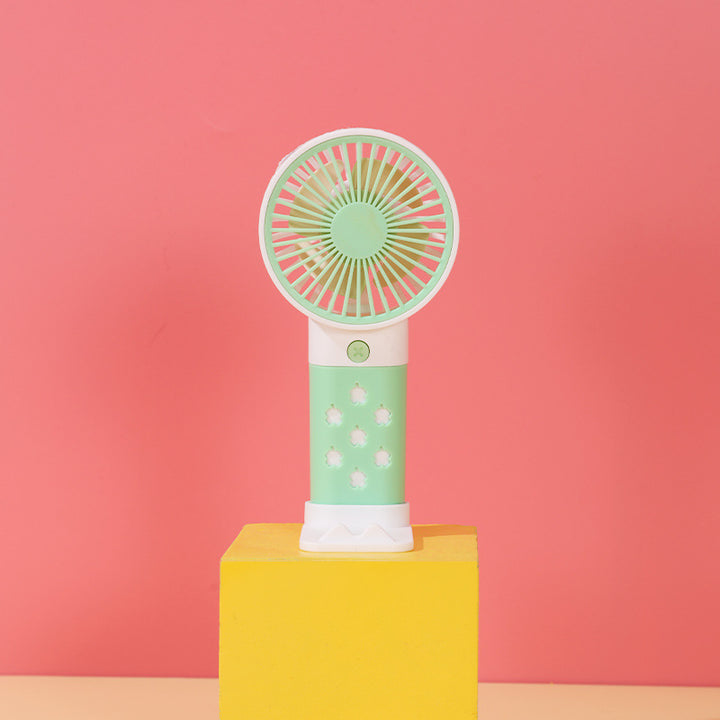 Women Portable Hand Fan with Ergonomic Handle and Adjustable Tilt Angle Kalsten