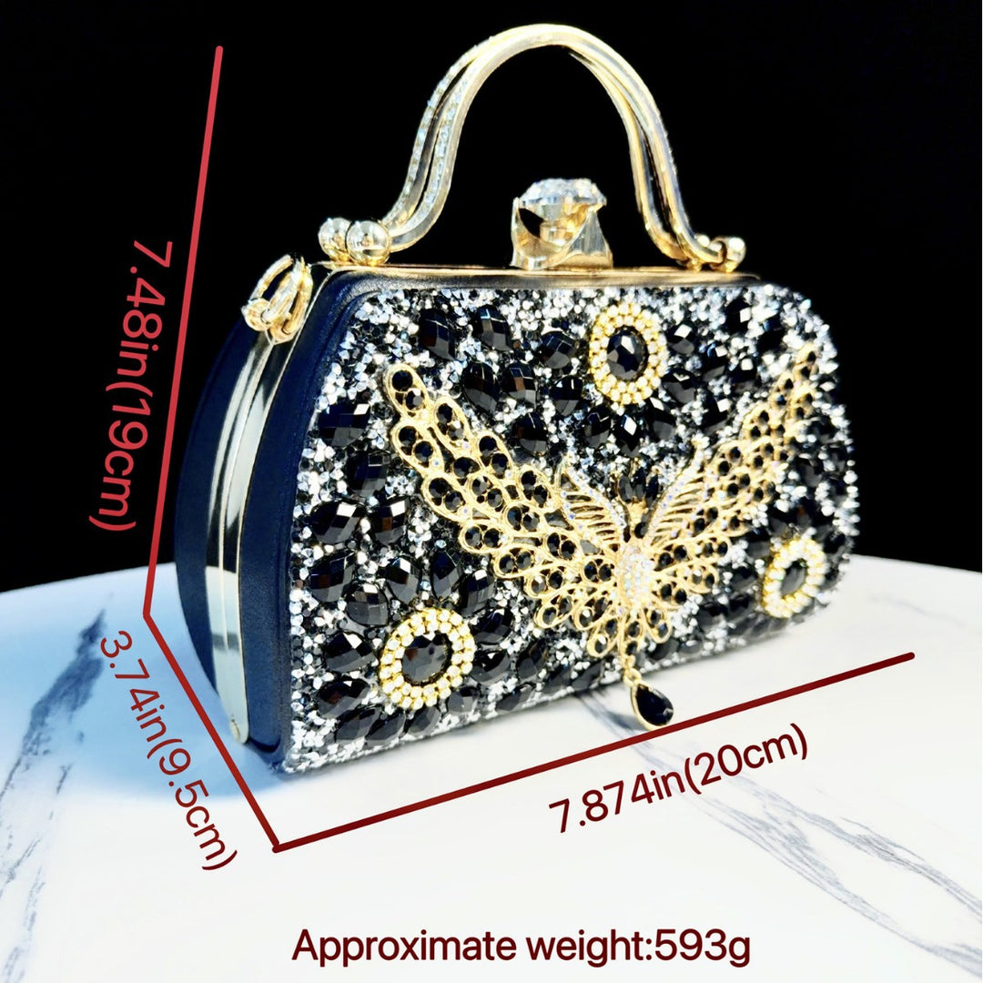 Ornate Bejeweled Evening Clutch