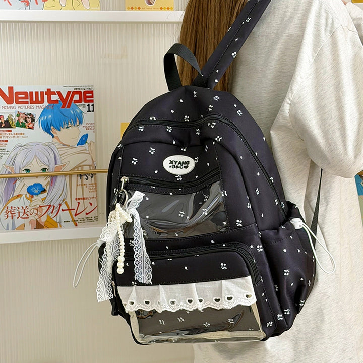 Playful Embroidered School Backpack Kalsten