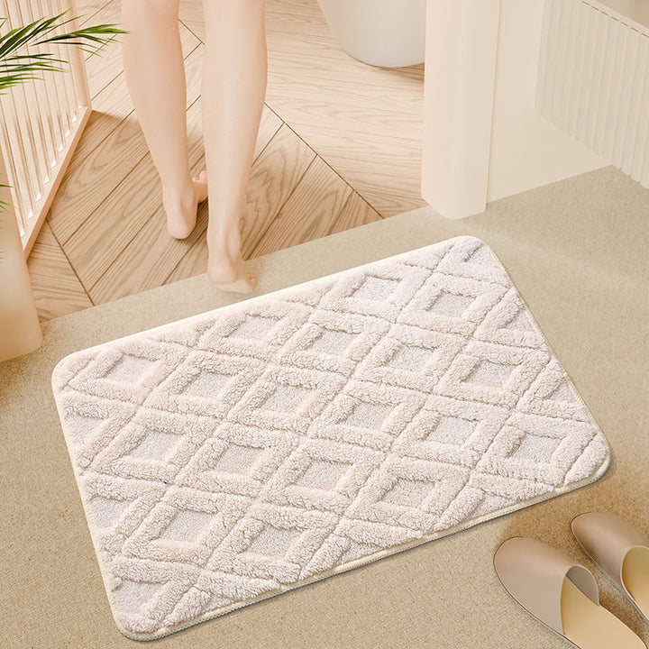 Textured Memory Foam Bath Mat Kalsten