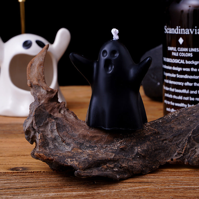 Mini Ghost Sculptural Soy Wax Candle with Cotton Wick
