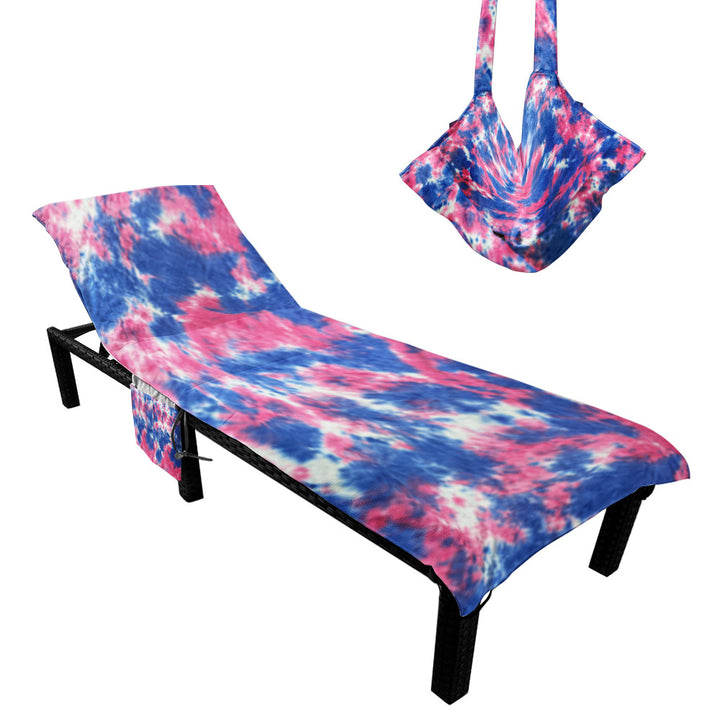 Lounge chair cushion with artistic TIE-DYE design Kalsten