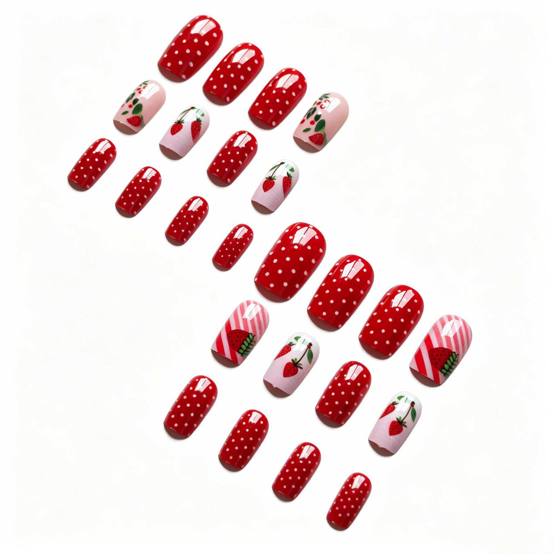 Artistic Strawberry Nail Art Design Kit