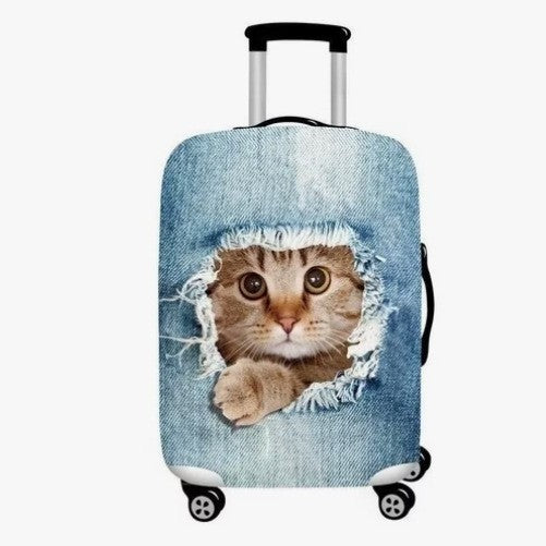 Women hard shell suitcase with stylish flamingo design Kalsten