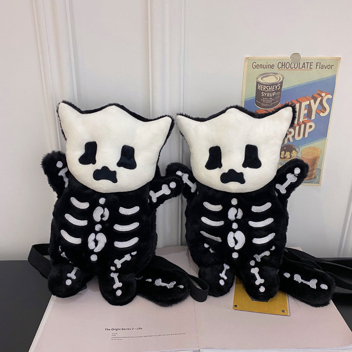 Cute Skeleton Plush Backpack